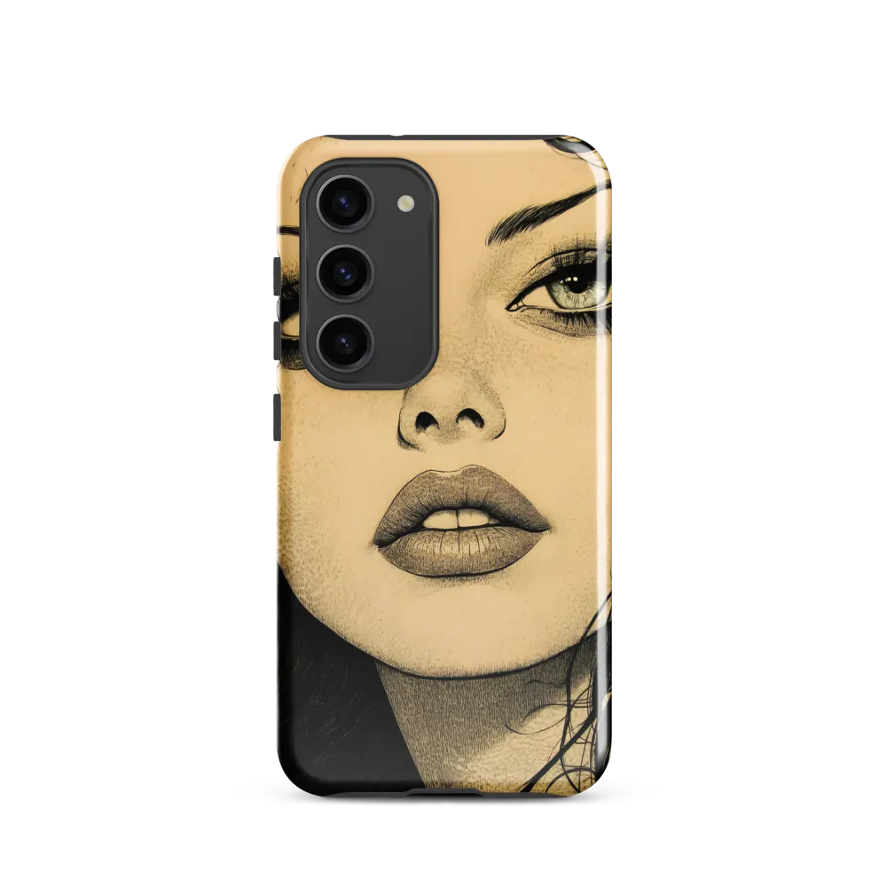 Enigmatic Gaze | Phone Case |  S23 | Tough Case | Glossy