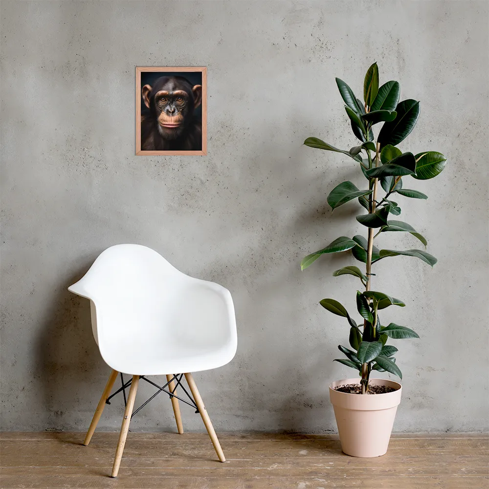 Whispers of Curiosity | Poster with Red oak Frame | 11″×14″