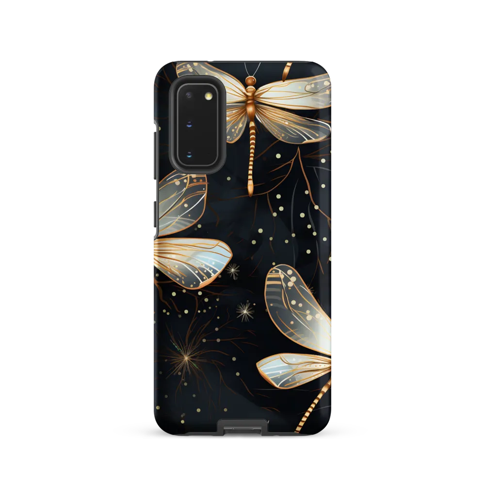 Ethereal Dance: Dragonflies in a Midnight Garden