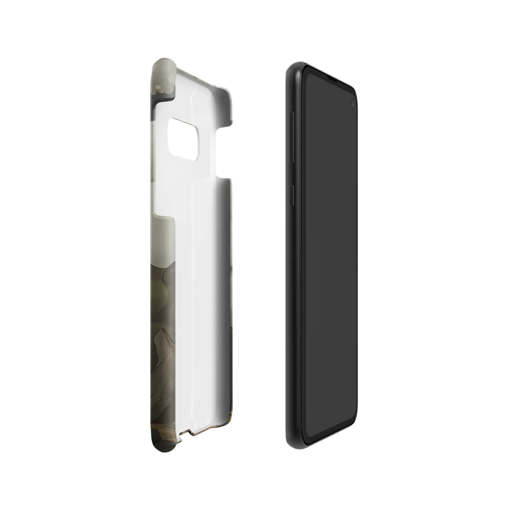 Whimsical Stone Figure in a Rocky Landscape | Phone Case |  S10e | Snap Case | Matte