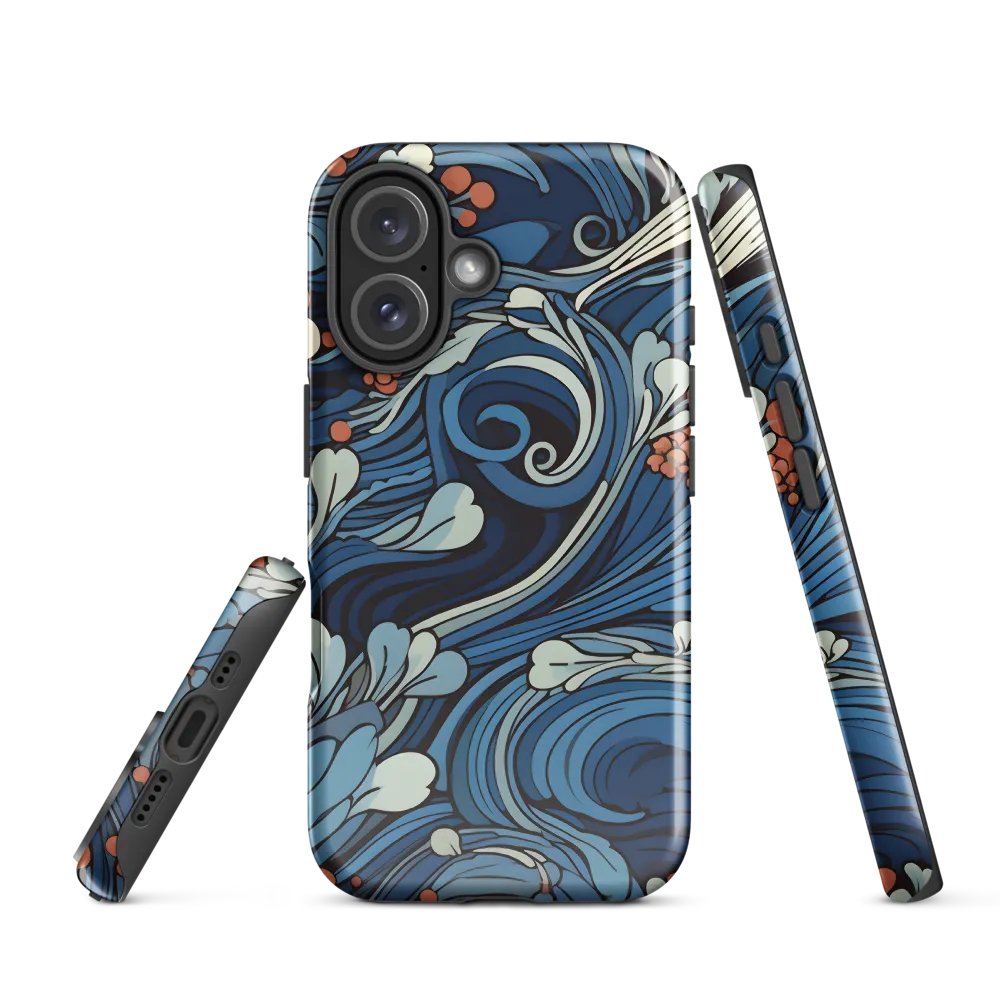 Nature's Elegance: An Oceanic Tapestry | Phone Case |  16 | Tough Case | Glossy