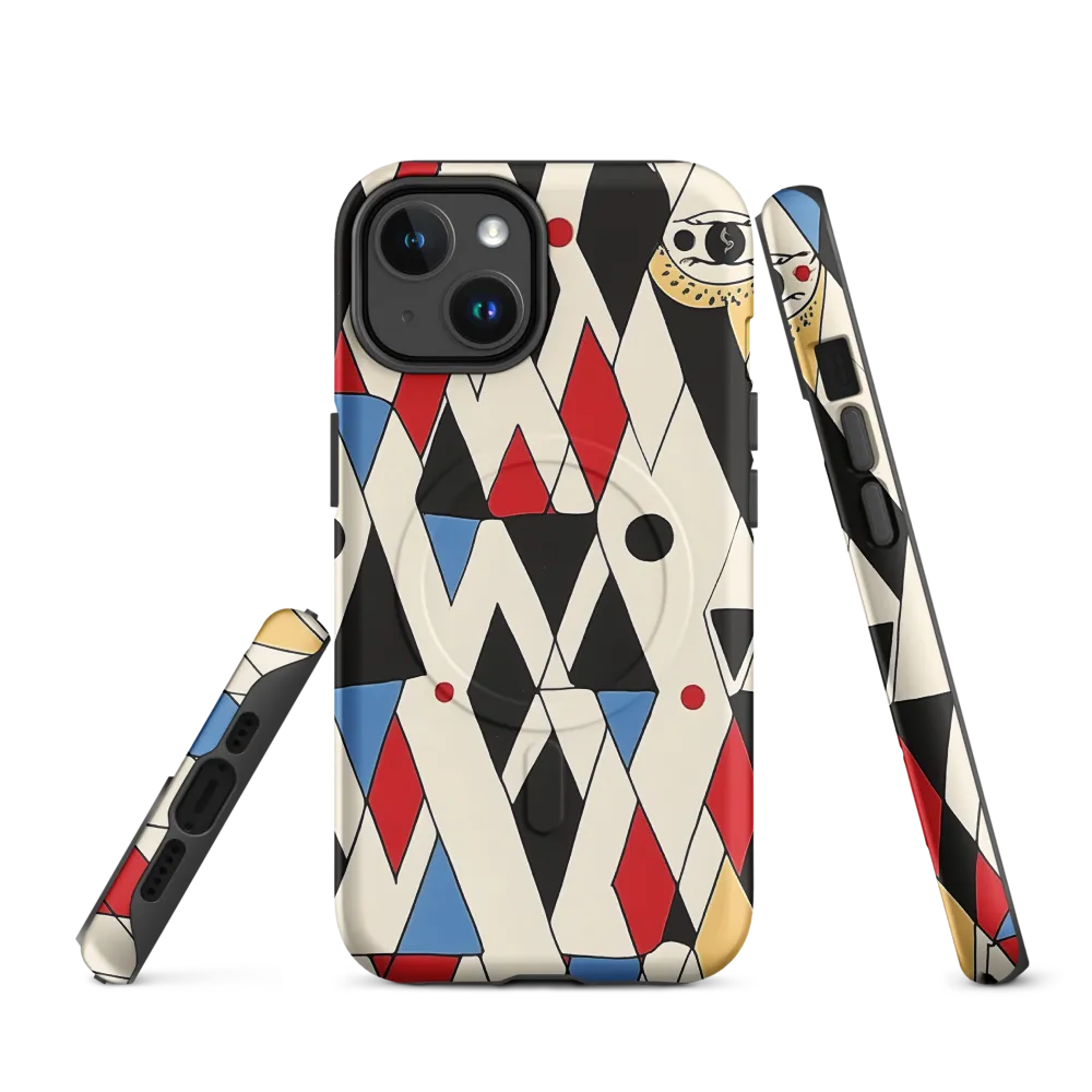 Dynamic Geometric Symphony | Phone Case |  14 | MagSafe® Tough Case | Matte
