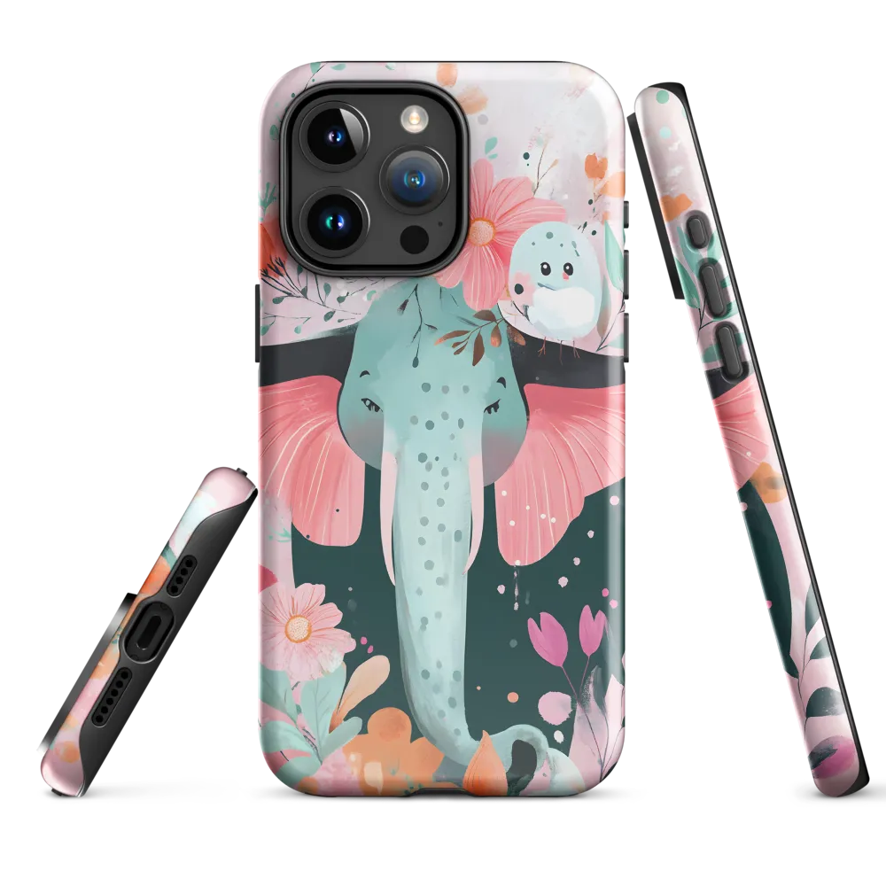 Whimsical Elephant in Bloom