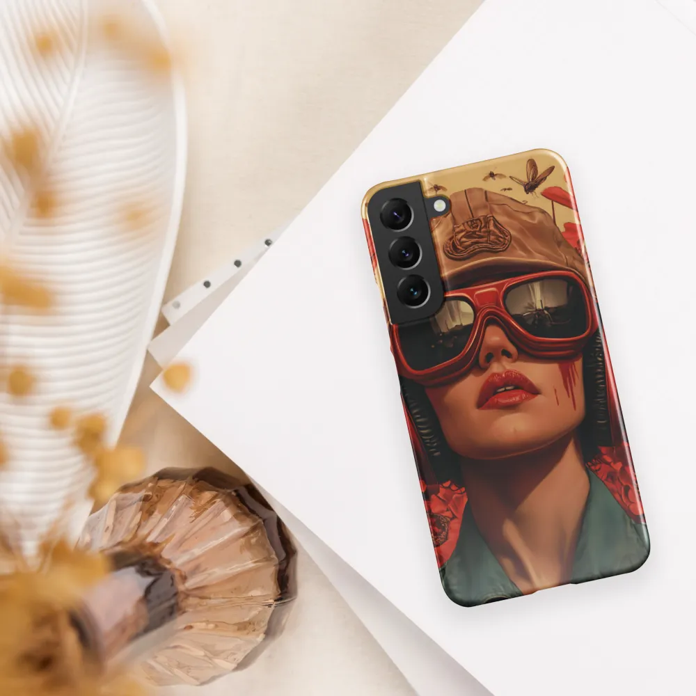 Defiant Portrait in a Floral Realm | Phone Case |  S22 Plus | Snap Case | Glossy