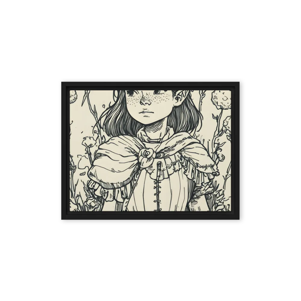 A Young Guardian of Nature | Canvas with Black Frame | 12″×16″