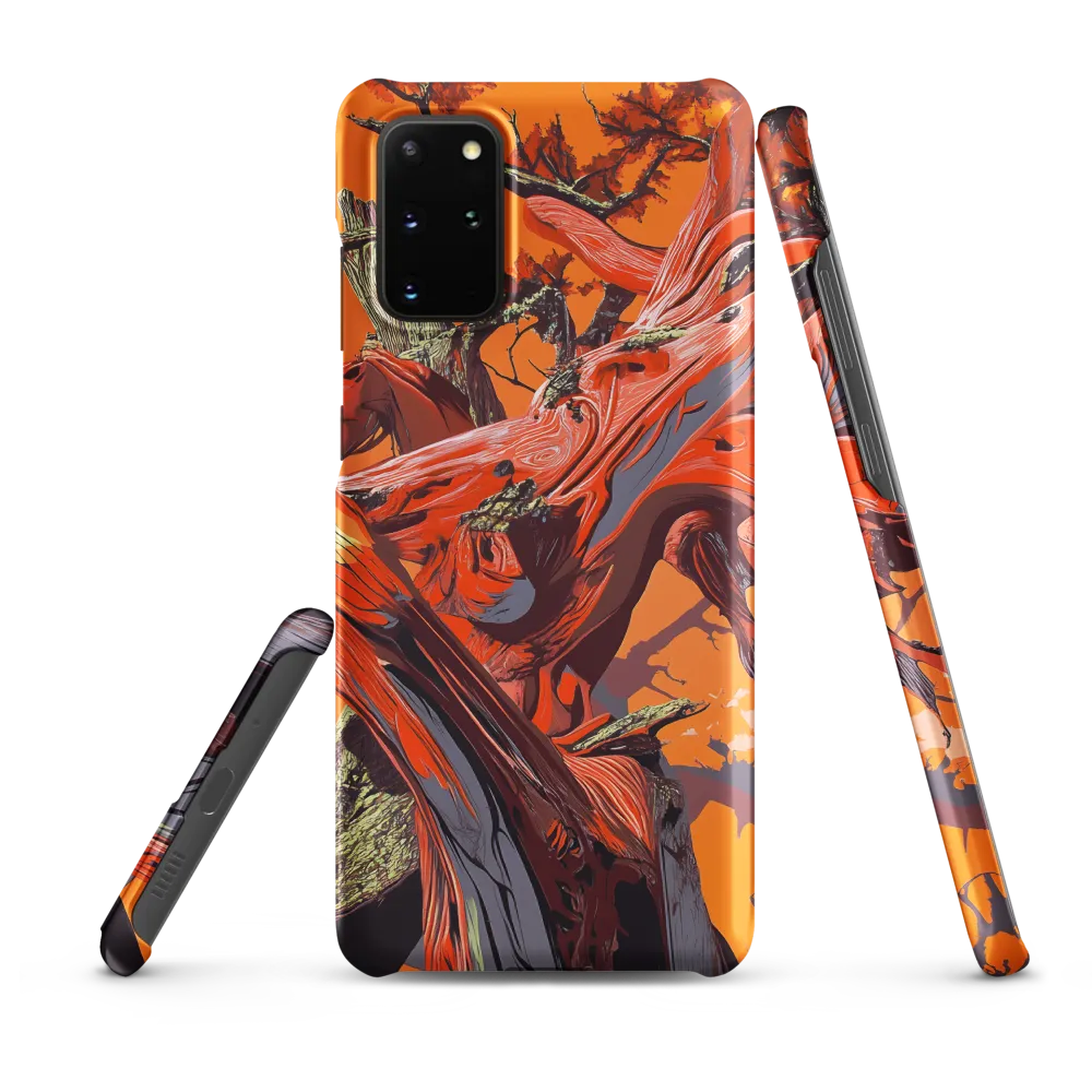 Life in Motion: An Abstract Tree | Phone Case |  S20 Plus | Snap Case | Matte