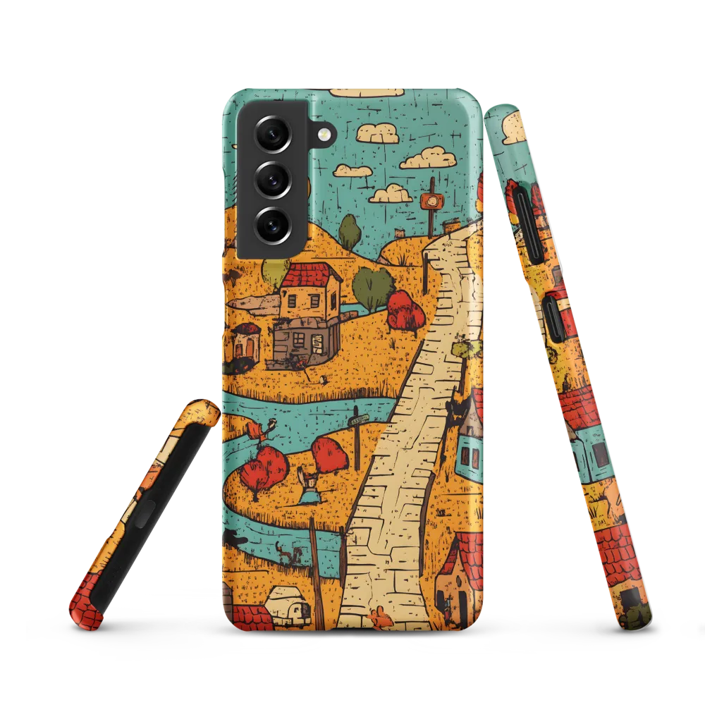 Whimsical Village Landscape