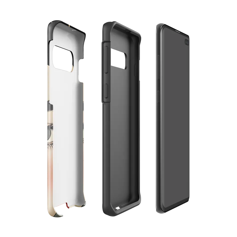 Serenity Captured: A Modern Portrait | Phone Case |  S10 | Tough Case | Glossy