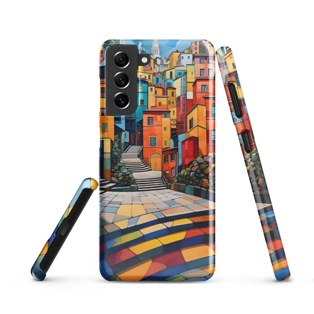 Vibrant Village: A Cubist Journey