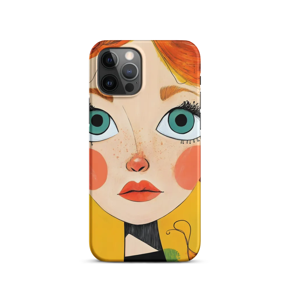 Whimsical Portrait of a Girl | Phone Case |  12 Pro | Snap Case | Matte