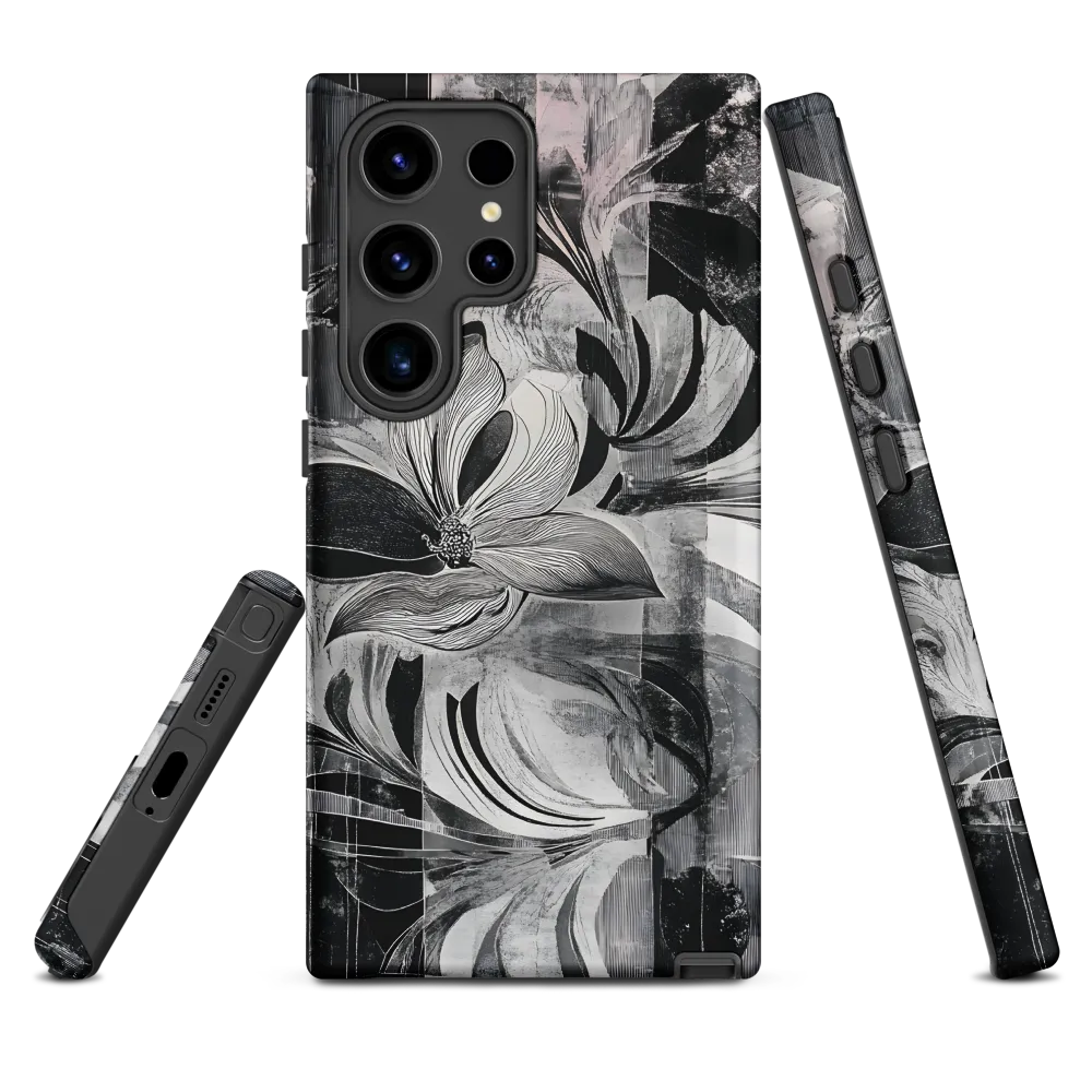 Floral Fusion in Monochrome