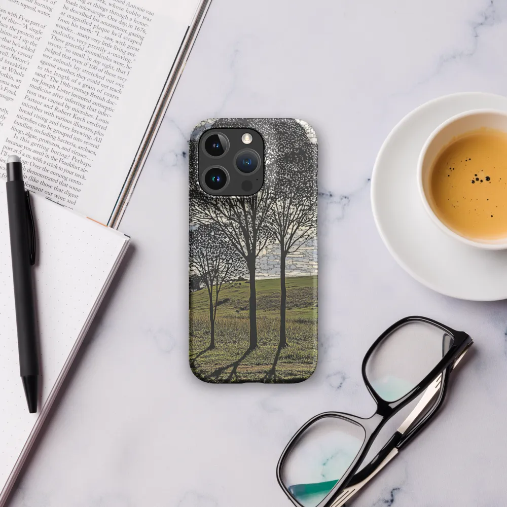 Tranquil Shadows: A Silhouette of Nature | Phone Case |  16 Pro | Snap Case | Matte