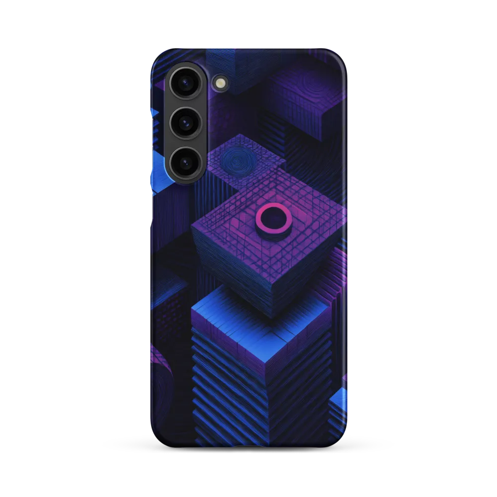 Geometric Dreams in Blue and Purple