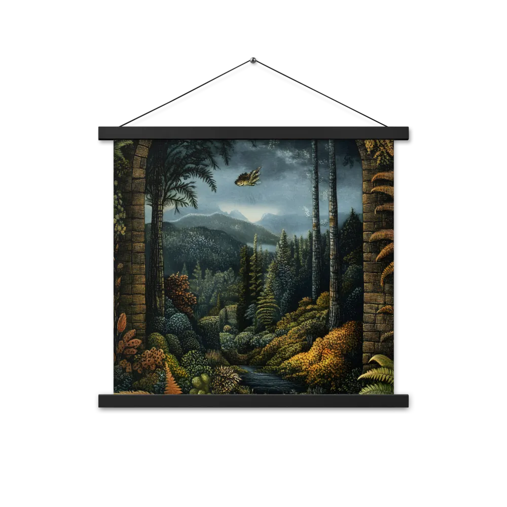 Whispers of the Enchanted Forest | Poster With Black Wood Hanger | 18″×18″