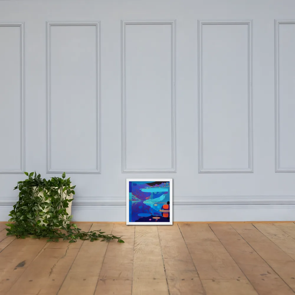 Reflections of Serenity | Poster with White Frame | 12″×12″