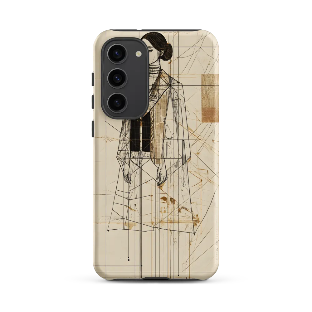 Elegance in Lines | Phone Case |  S23 Plus | Tough Case | Matte