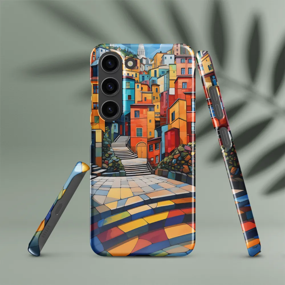 Vibrant Village: A Cubist Journey