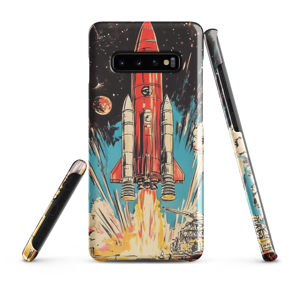 Ignition: A Retro Journey into Space | Phone Case |  S10 Plus | Snap Case | Glossy