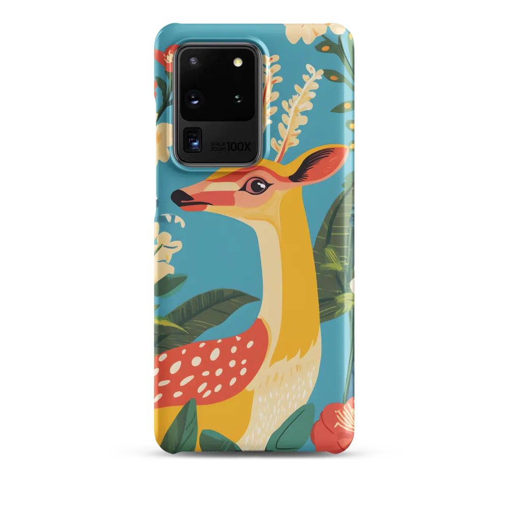 Serene Majesty: A Vibrant Deer Amidst Flora
