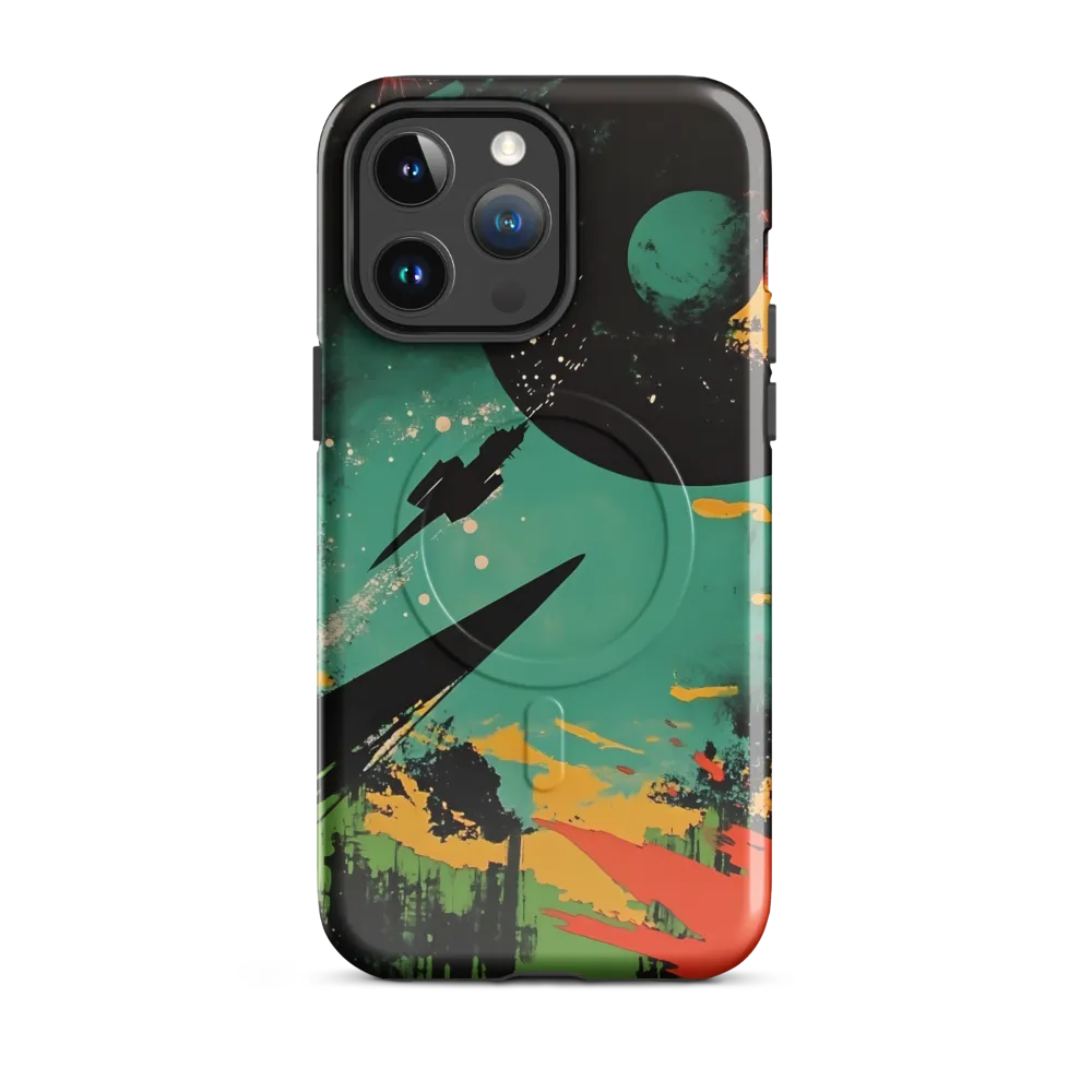 Journey Through the Cosmic Canvas | Phone Case |  14 Pro Max | MagSafe® Tough Case | Glossy