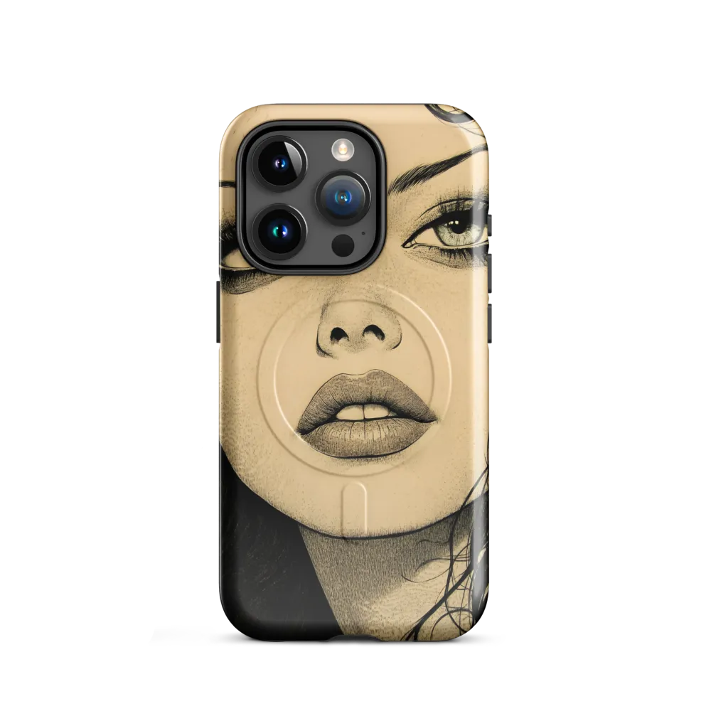 Enigmatic Gaze | Phone Case |  15 Pro | MagSafe® Tough Case | Glossy