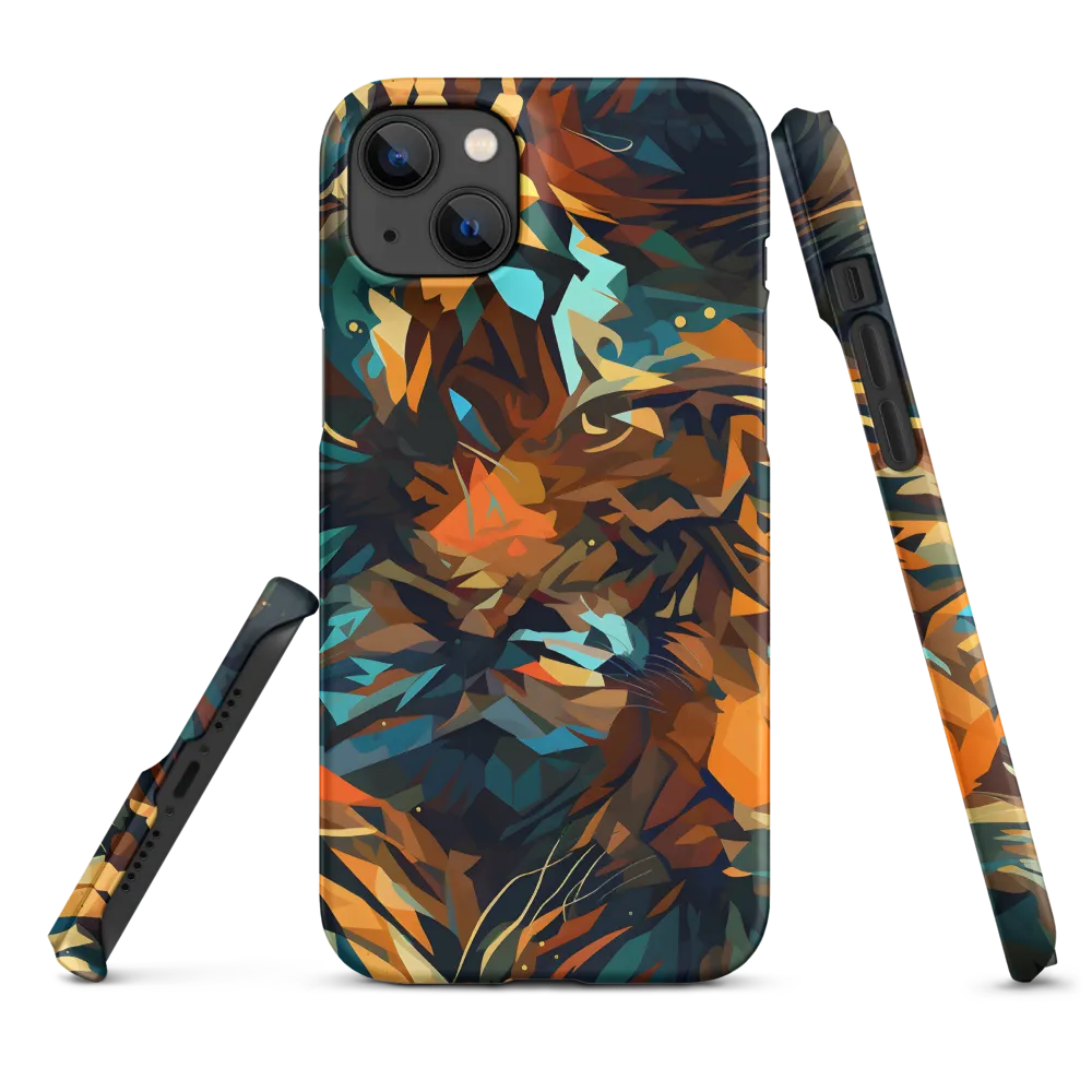 Wild Symphony: Abstract Tigers | Phone Case |  14 Plus | Snap Case | Matte