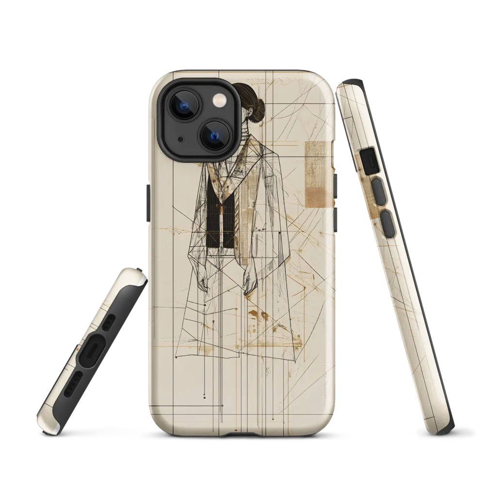 Elegance in Lines | Phone Case |  13 | Tough Case | Glossy