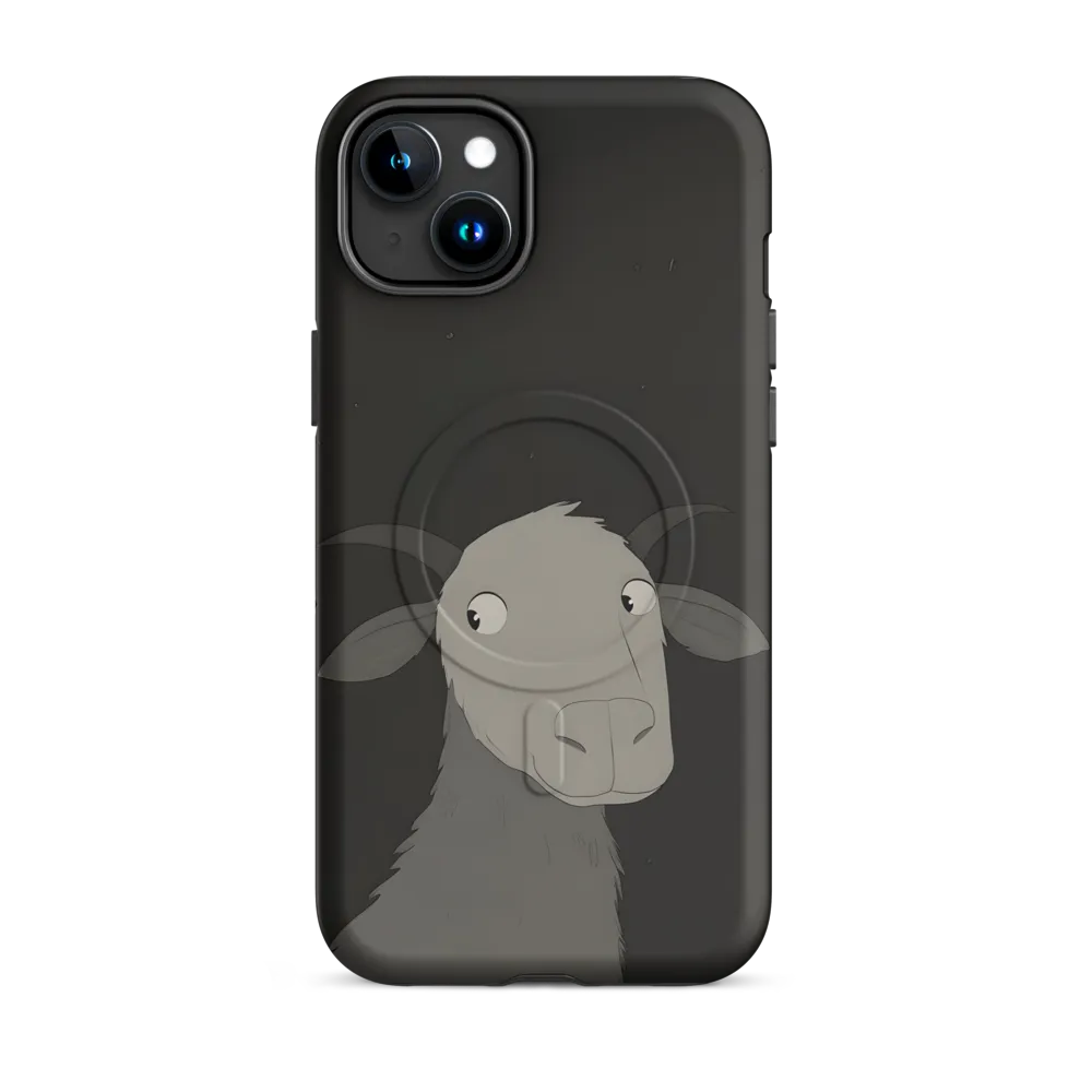 Whimsical Goat in Darkness