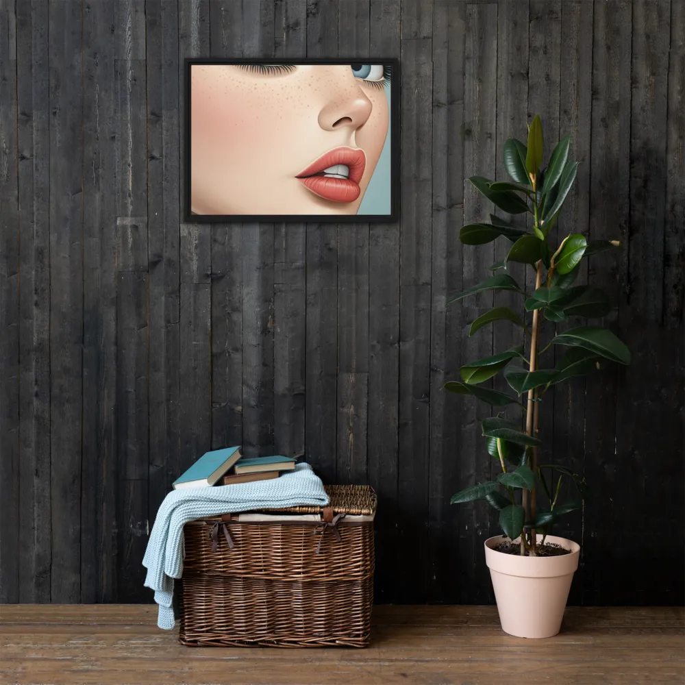 Intriguing Elegance | Canvas with Black Frame | 18″×24″