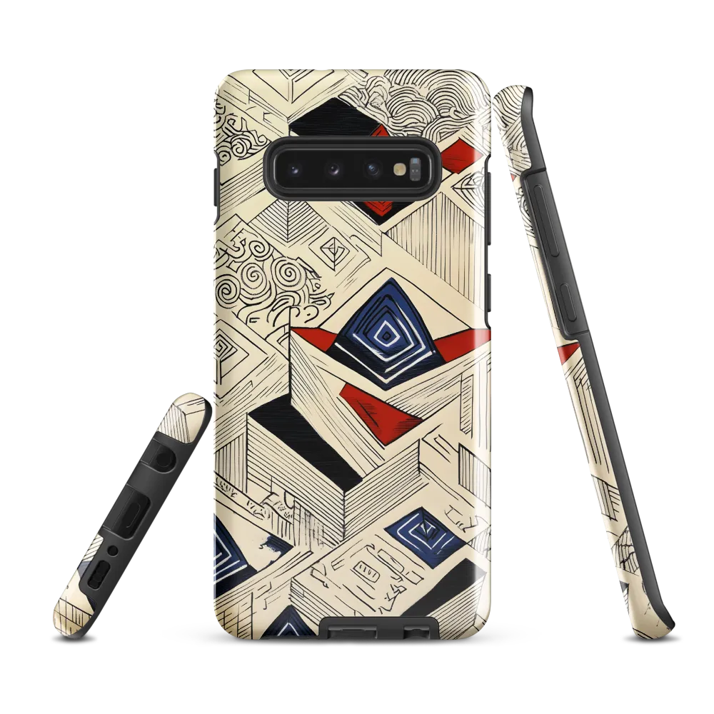 Geometric Harmony | Phone Case |  S10 Plus | Tough Case | Glossy