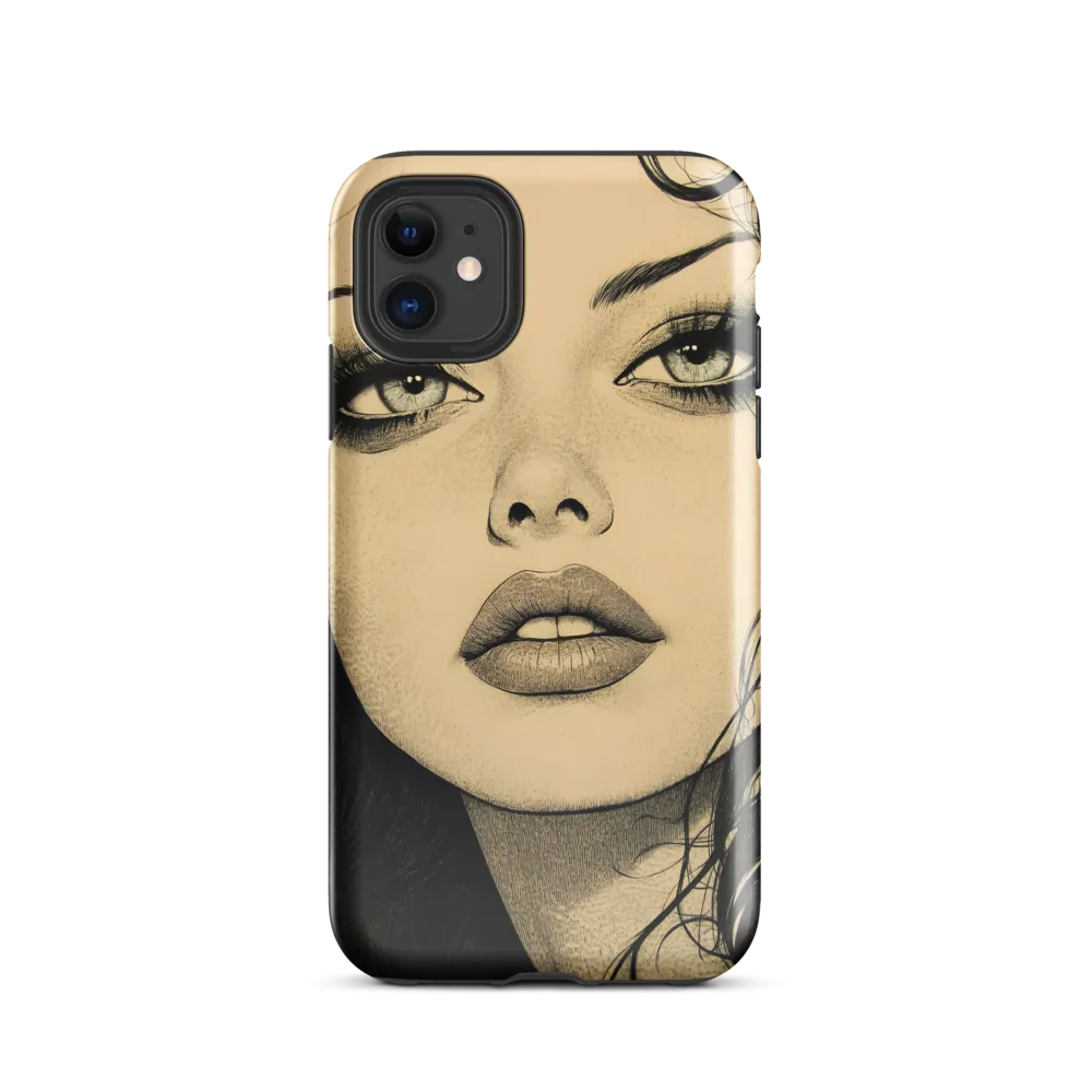 Enigmatic Gaze | Phone Case |  11 | Tough Case | Glossy