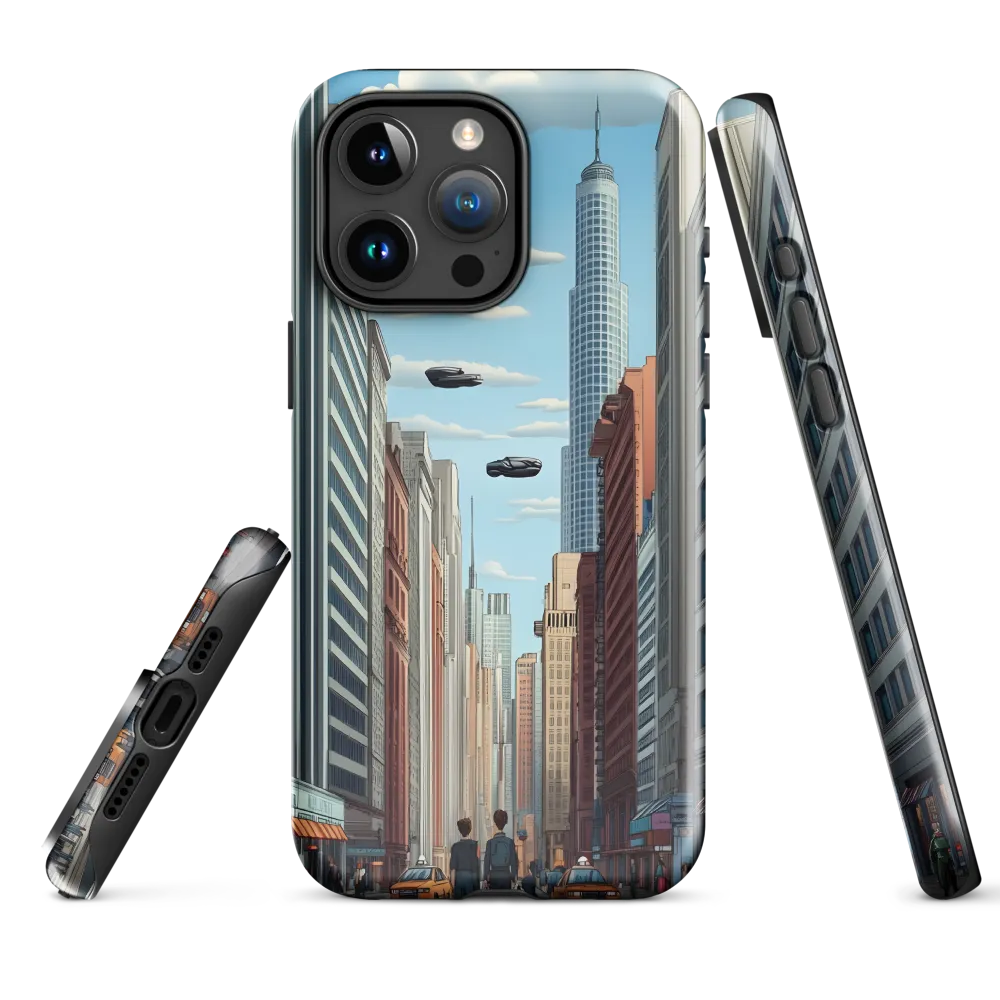Futuristic Stroll through the Urban Skyline