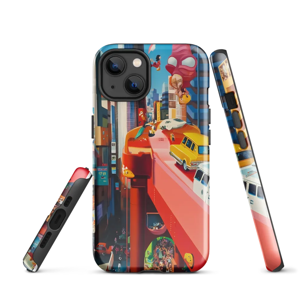 Urban Whimsy: A Colorful Cityscape