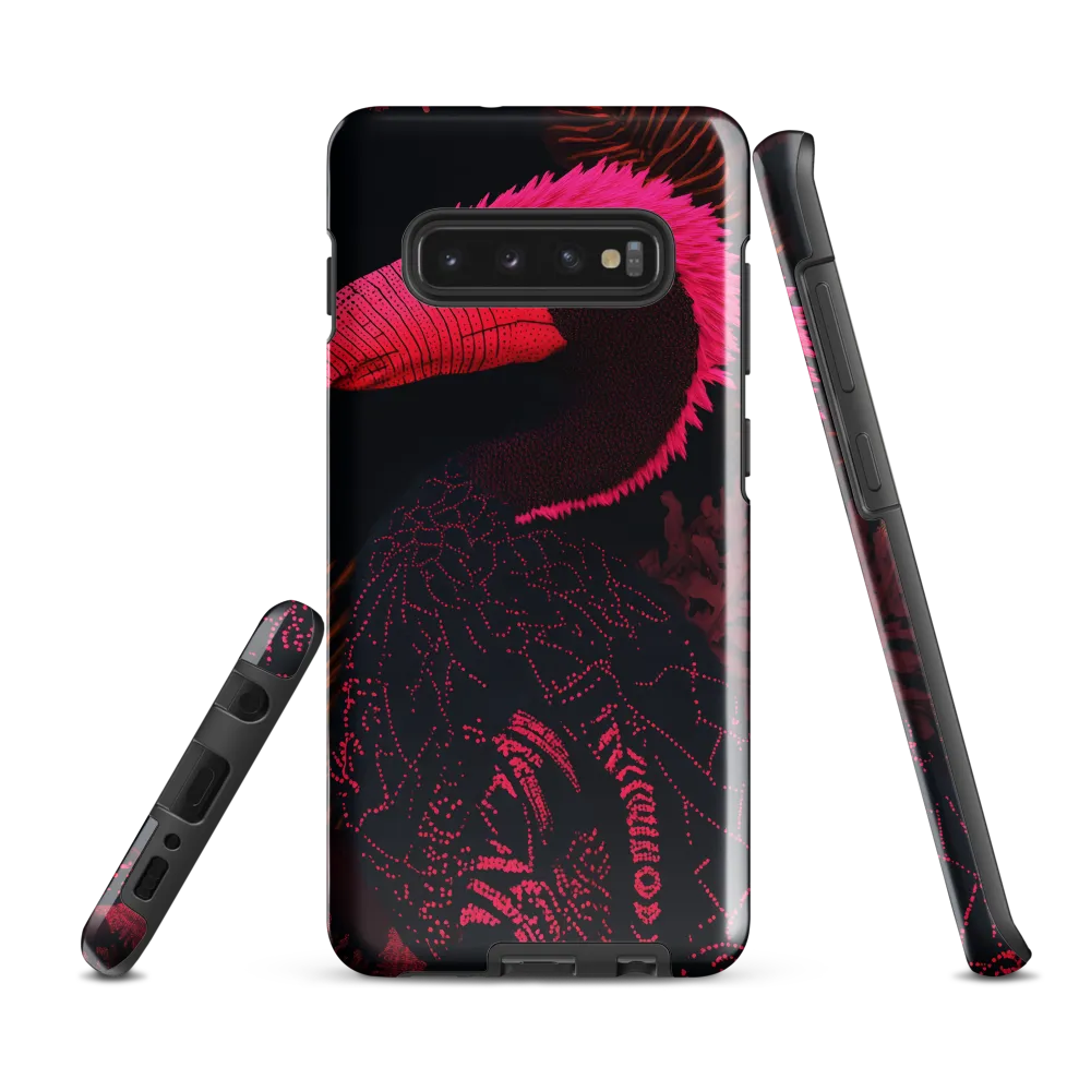 Tropical Echoes: A Modern Avian Portrait | Phone Case |  S10 Plus | Tough Case | Glossy