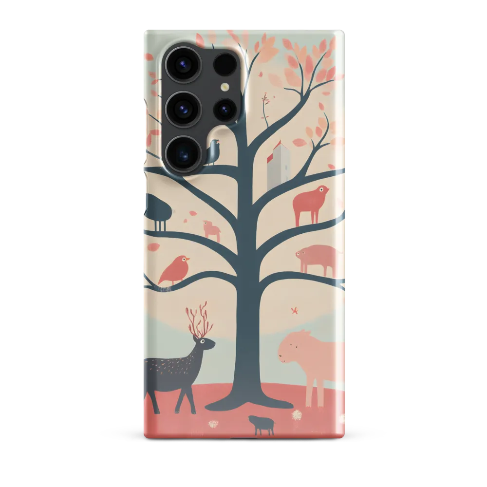 Whimsical Tree with Playful Creatures