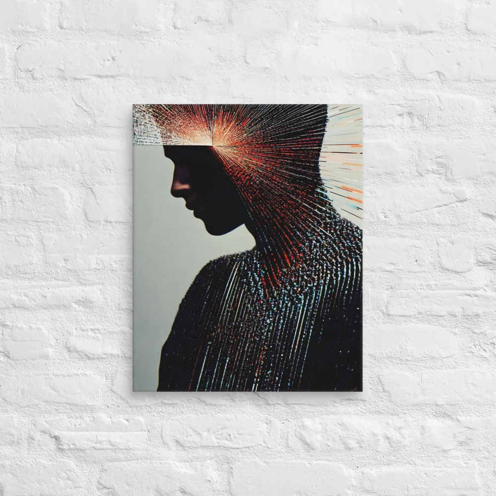 Radiant Reflection: An Abstract Journey of Thought | Canvas | 16″×20″