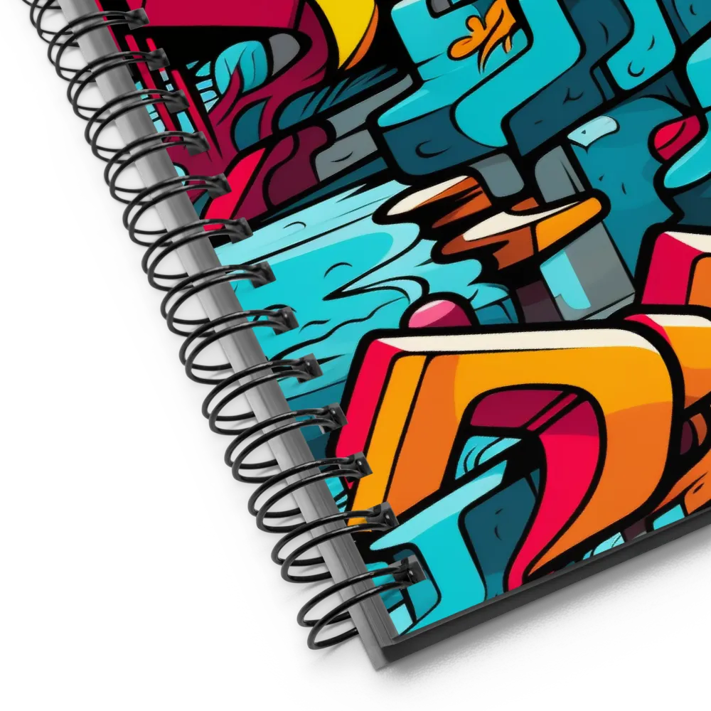 Urban Flow: A Graffiti Odyssey | Spiral Notebook