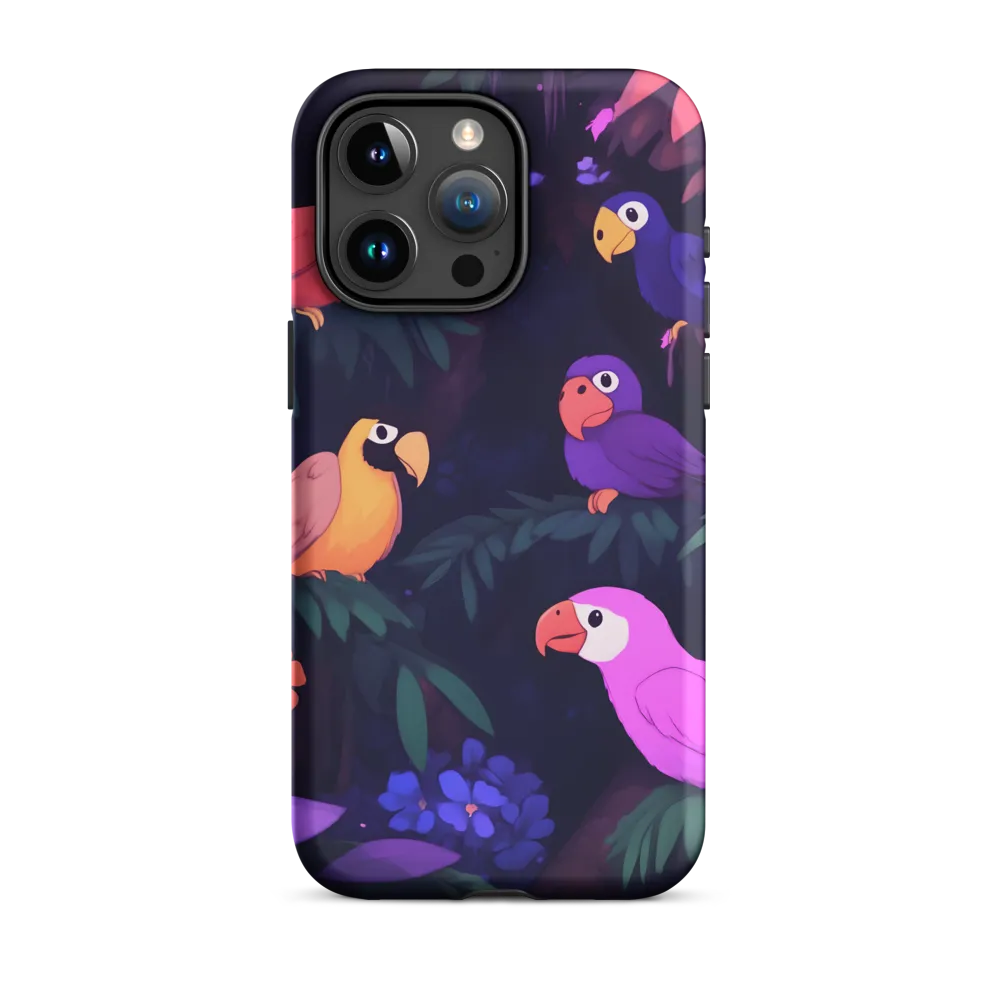 Tropical Parrot Playground | Phone Case |  15 Pro Max | Tough Case | Matte