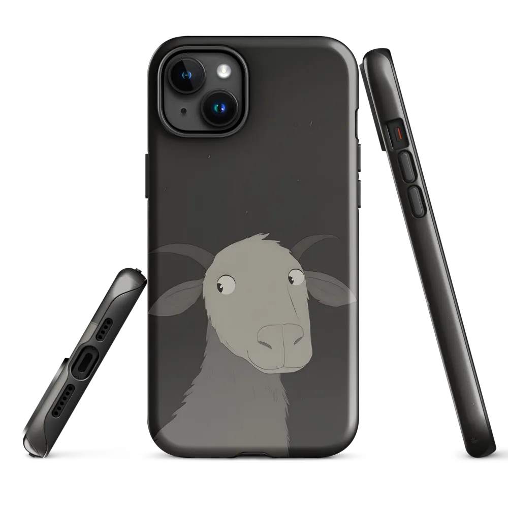 Whimsical Goat in Darkness
