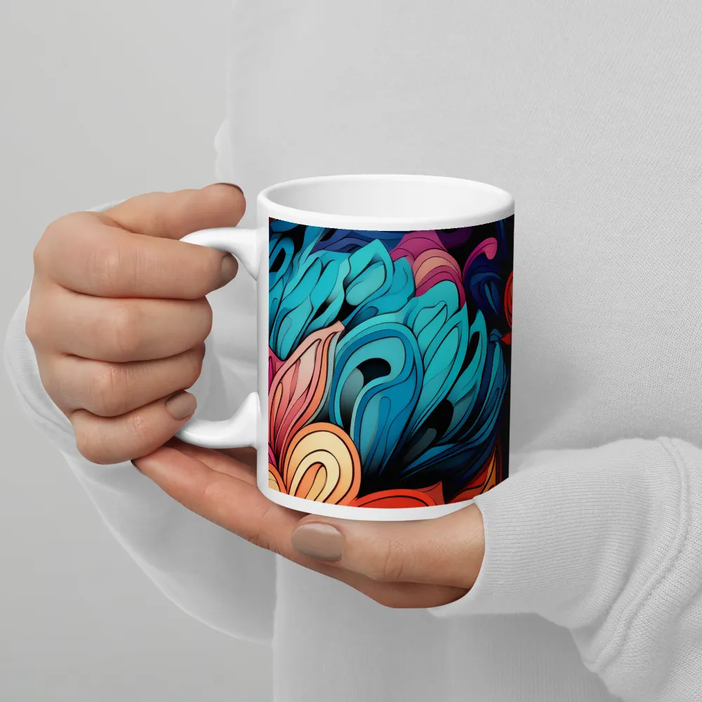 Floral Symphony | Mug with White inside | 11 oz