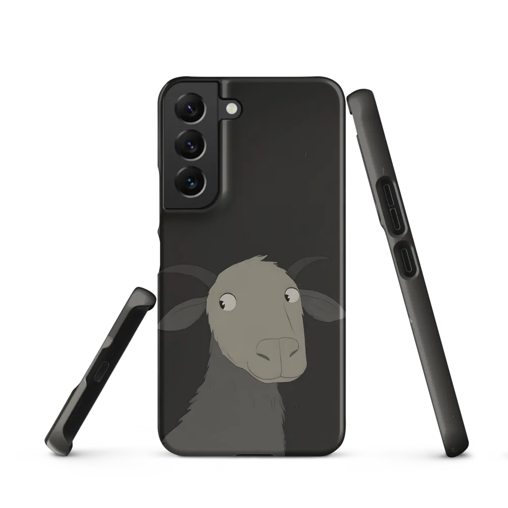 Whimsical Goat in Darkness