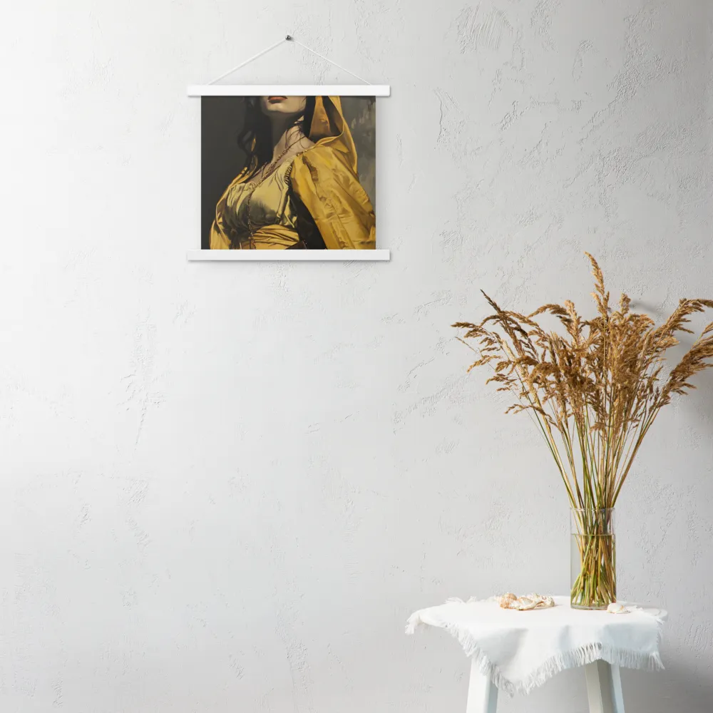 Veiled Confidence | Poster With White Wood Hanger | 14″×14″