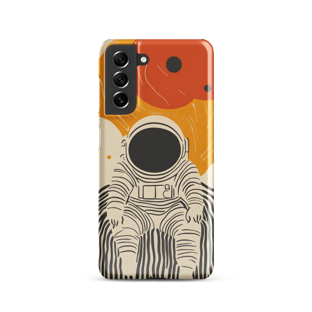 Astronaut in Cosmic Thoughts | Phone Case |  S21 | Snap Case | Glossy