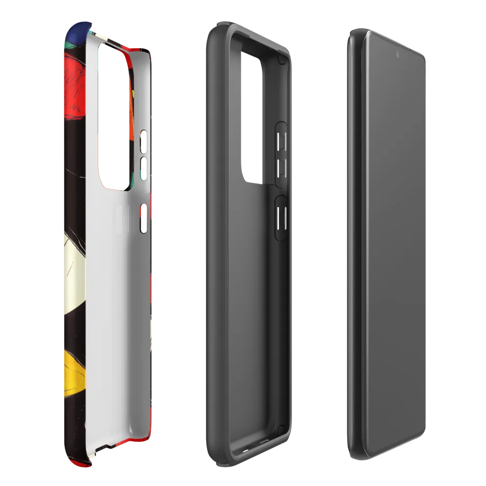 Vibrant Geometric Symphony | Phone Case |  S21 Ultra | Tough Case | Matte
