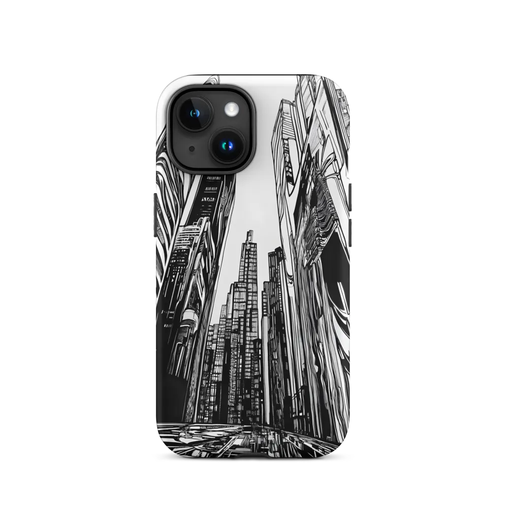 Urban Echoes: A Line Art Journey