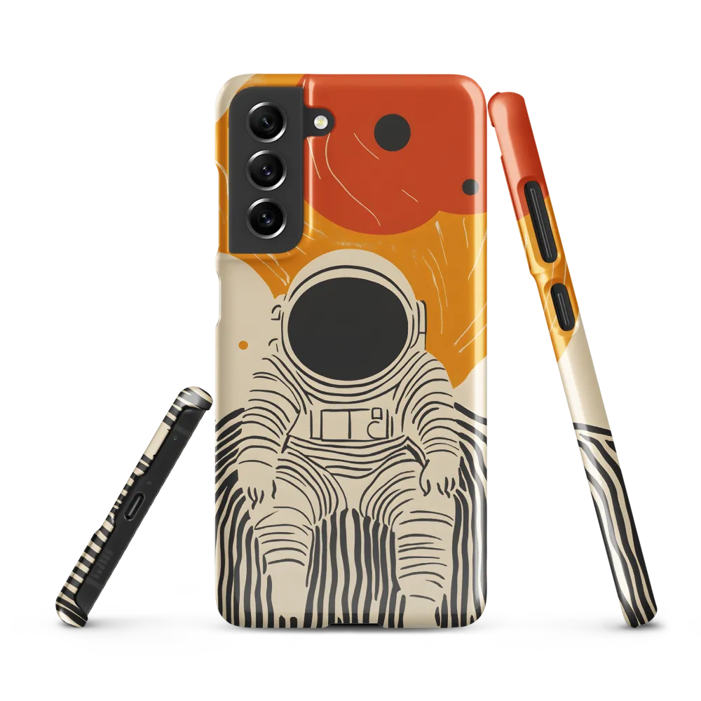 Astronaut in Cosmic Thoughts | Phone Case |  S21 FE | Snap Case | Glossy