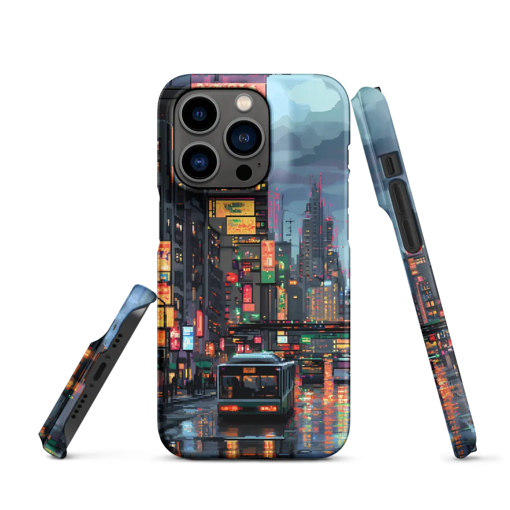 Neon Dreams: A Pixelated Urban Night