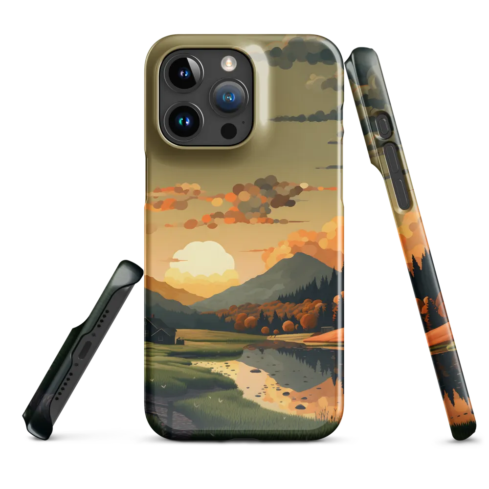 Whispers of Autumn: A Tranquil Evening | Phone Case |  15 Pro Max | Snap Case | Glossy