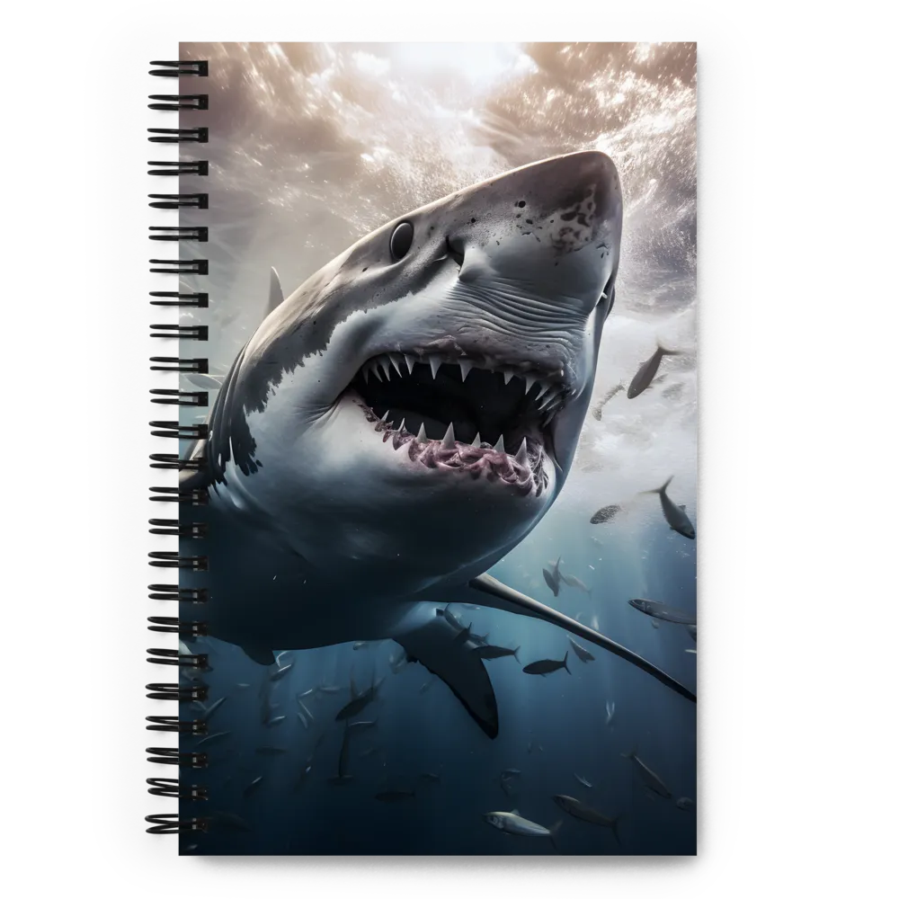 The Apex Predator: An Underwater Encounter | Spiral Notebook