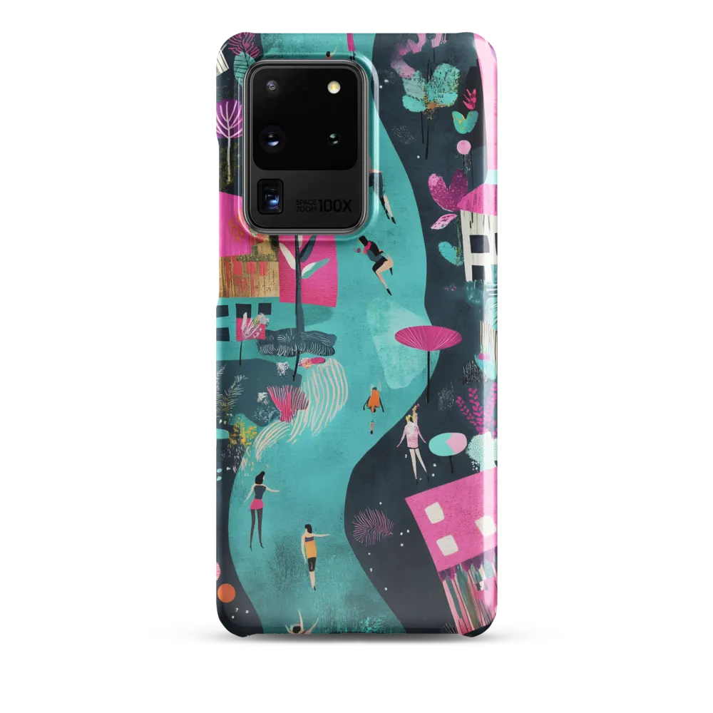 Whimsical Journey Through a Vibrant Landscape | Phone Case |  S20 Ultra | Snap Case | Glossy
